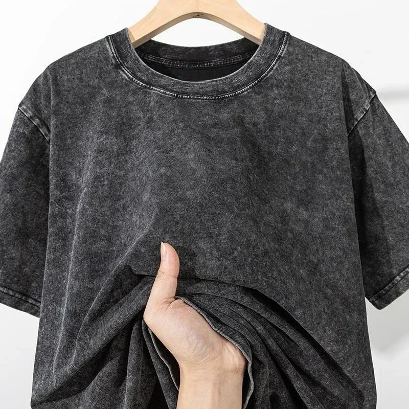 Vintage Gym Rat T-Shirt Loose  - Acid Wash Vintage Graphic T Shirt ulasan dan harga